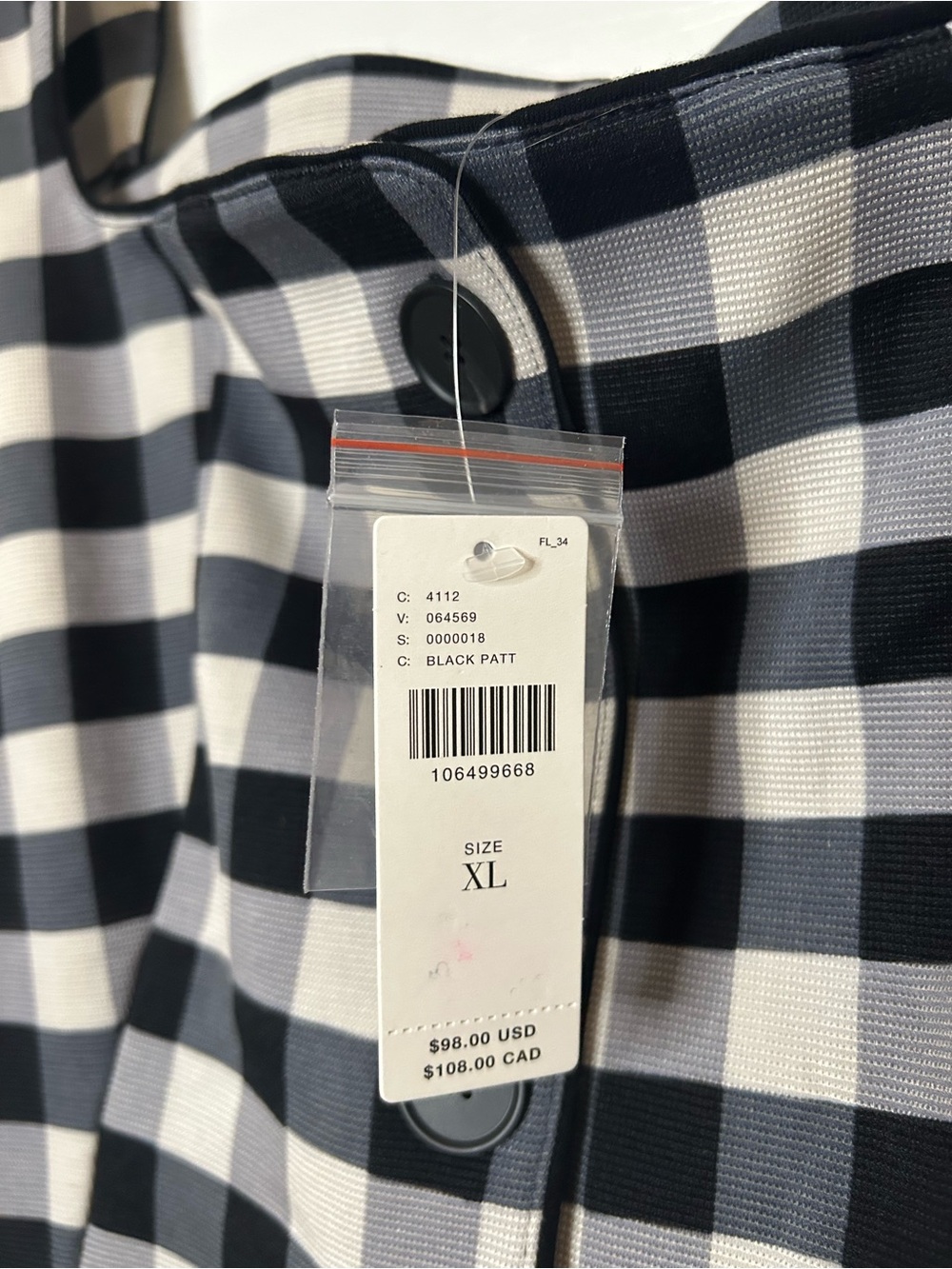 Anthropologie Maeve Square-Neck Button-Front Tank Gingham Vest - Picture 7 of 12